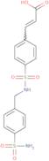 (E)-3-[4-[(4-Sulfamoylphenyl)methylsulfamoyl]phenyl]prop-2-enoic acid