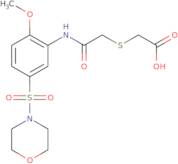 2-[({[2-Methoxy-5-(morpholine-4-sulfonyl)phenyl]carbamoyl}methyl)sulfanyl]acetic acid