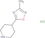 4-(3-Methyl-1,2,4-oxadiazol-5-yl)piperidine hydrochloride