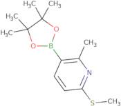 2-Methyl-6-(methylsulfanyl)-3-(tetramethyl-1,3,2-dioxaborolan-2-yl)pyridine