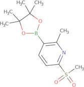 6-Methyl-2-(methylsulfonyl)-5-(4,4,5,5-tetramethyl-1,3,2-dioxaborolan-2-yl)pyridine
