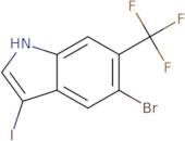 5-Bromo-3-iodo-6-(trifluoromethyl)-1H-indole