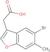 2-(5-Bromo-6-methylbenzofuran-3-yl)acetic acid