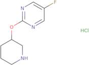 5-Fluoro-2-(piperidin-3-yloxy)pyrimidine hydrochloride