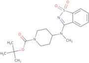 tert-Butyl 4-((1,1-dioxidobenzo[D]isothiazol-3-yl)(methyl)amino)piperidine-1-carboxylate