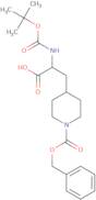 3-(1-Cbz-4-piperidyl)-2-(Boc-amino)propanoic acid