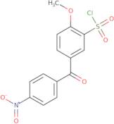 2-Methoxy-5-(4-nitrobenzoyl)benzene-1-sulfonyl chloride
