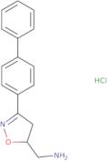 [3-(4-Phenylphenyl)-4,5-dihydro-1,2-oxazol-5-yl]methanamine hydrochloride