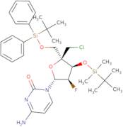 4-amino-1-((2R,3R,4R,5R)-4-((tert-butyldimethylsilyl)oxy)-5-(((tert-butyldiphenylsilyl)oxy)methy...