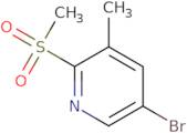 5-Bromo-3-methyl-2-(methylsulfonyl)pyridine