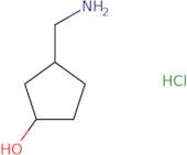 3-(aminomethyl)cyclopentan-1-ol hydrochloride