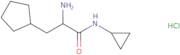 2-amino-3-cyclopentyl-N-cyclopropylpropanamide hydrochloride