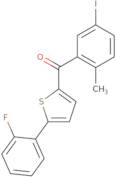 (5-(2-fluorophenyl)thiophen-2-yl)(5-iodo-2-methylphenyl)methanone