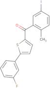 (5-(3-Fluorophenyl)thiophen-2-yl)(5-iodo-2-methylphenyl)methanone