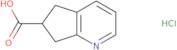 5H,6H,7H-Cyclopenta[b]pyridine-6-carboxylic acid hydrochloride