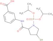 3-[[[(2S,4S)-1-[Bis(1-methylethoxy)phosphinyl]-4-mercapto-2-pyrrolidinyl]carbonyl]amino]benzoic acid