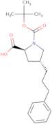 (2S,4R)-1-(tert-Butoxycarbonyl)-4-(3-phenylpropyl)pyrrolidine-2-carboxylic acid