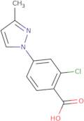 2-Chloro-4-(3-methyl-1H-pyrazol-1-yl)benzoic acid