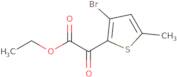 Ethyl 2-(3-bromo-5-methylthiophen-2-yl)-2-oxoacetate