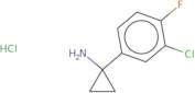 1-(3-Chloro-4-fluorophenyl)cyclopropan-1-amine hydrochloride