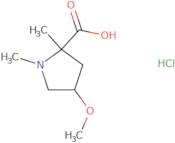 4-Methoxy-1,2-dimethylpyrrolidine-2-carboxylic acid hydrochloride