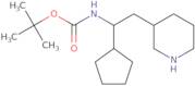 tert-Butyl N-[1-cyclopentyl-2-(piperidin-3-yl)ethyl]carbamate