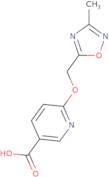 6-[(3-Methyl-1,2,4-oxadiazol-5-yl)methoxy]pyridine-3-carboxylic acid