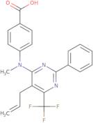 4-((5-Allyl-2-phenyl-6-(trifluoromethyl)pyrimidin-4-yl)(methyl)amino)benzoic acid