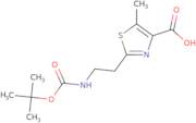 2-(2-{[(tert-Butoxy)carbonyl]amino}ethyl)-5-methyl-1,3-thiazole-4-carboxylic acid