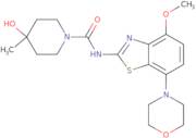 4-Hydroxy-N-(4-methoxy-7-morpholinobenzo[d]thiazol-2-yl)-4-methylpiperidine-1-carboxamide