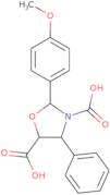 (2S,4R,5S)-2-(4-Methoxyphenyl)-4-phenyl-3,5-oxazolidinedicarboxylic acid