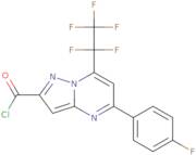 5-(4-Fluoro-phenyl)-7-pentafluoroethyl-pyrazolo[1,5-a]pyrimidine-2-carbonyl chloride