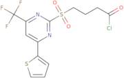 4-(4-Thiophen-2-yl-6-trifluoromethyl-pyrimidine-2-sulfonyl)-butyryl chloride