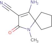 4-Amino-1-methyl-2-oxo-1-azaspiro[4.4]non-3-ene-3-carbonitrile