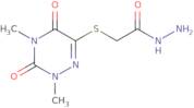 2-[(2,4-Dimethyl-3,5-dioxo-2,3,4,5-tetrahydro-1,2,4-triazin-6-yl)sulfanyl]acetohydrazide