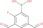 3,5-Diformyl-2-fluorophenylboronic acid