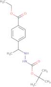 tert-butyl 2-(1-(4-(ethoxycarbonyl)phenyl)ethyl)hydrazinecarboxylate