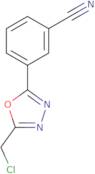 3-[5-(Chloromethyl)-1,3,4-oxadiazol-2-yl]benzonitrile