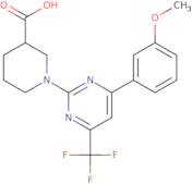 1-[4-(3-Methoxyphenyl)-6-(trifluoromethyl)pyrimidin-2-yl]piperidine-3-carboxylic acid