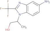 2-[5-Amino-2-(trifluoromethyl)-1H-1,3-benzodiazol-1-yl]propan-1-ol