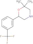 2,2-Dimethyl-6-[3-(trifluoromethyl)phenyl]morpholine