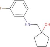 1-{[(3-Fluorophenyl)amino]methyl}cyclopentan-1-ol