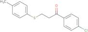 1-(4-Chlorophenyl)-3-[(4-methylphenyl)sulfanyl]propan-1-one