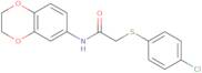 2-(4-chlorophenylthio)-N-(4-oxachroman-6-yl)ethanamide