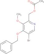 [4-(benzyloxy)-5-bromo-3-methoxypyridin-2-yl]methyl acetate