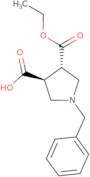 trans-1-Benzyl-4-(ethoxycarbonyl)pyrrolidine-3-carboxylic acid