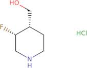 cis-3-fluoro-4-piperidyl]methanol hcl