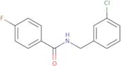 N-[(3-Chlorophenyl)methyl]-4-fluorobenzamide