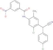 N-[5-Chloro-4-[(4-chlorophenyl)(cyano)methyl]-2-methylphenyl]-3-nitrobenzamide