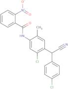 N-[5-Chloro-4-[(4-chlorophenyl)(cyano)methyl]-2-methylphenyl]-2-nitrobenzamide